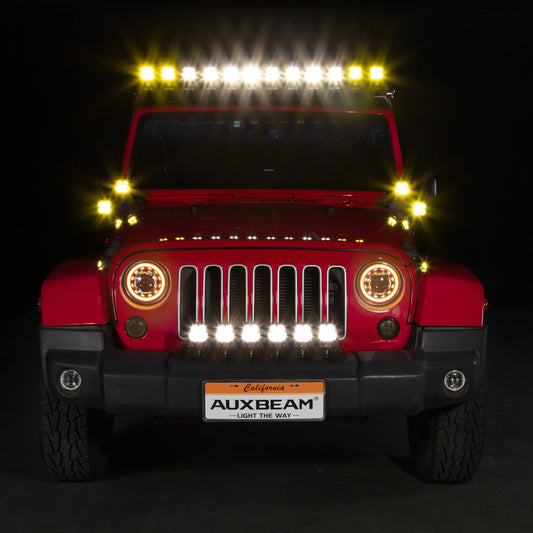 Color Play Series 3 Inch 116W RGB LED Pod Lights Spot Off Road Lights With 8 Backlight Options