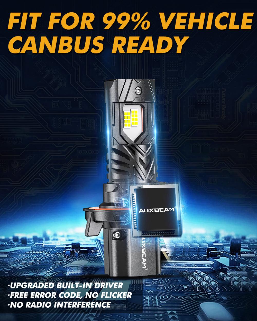 🆕H13/9008 LED Headlight Bulbs Q40 Series Ultra-High Brightness 120W 30000LM 6500K Cool White | 2 Bulbs