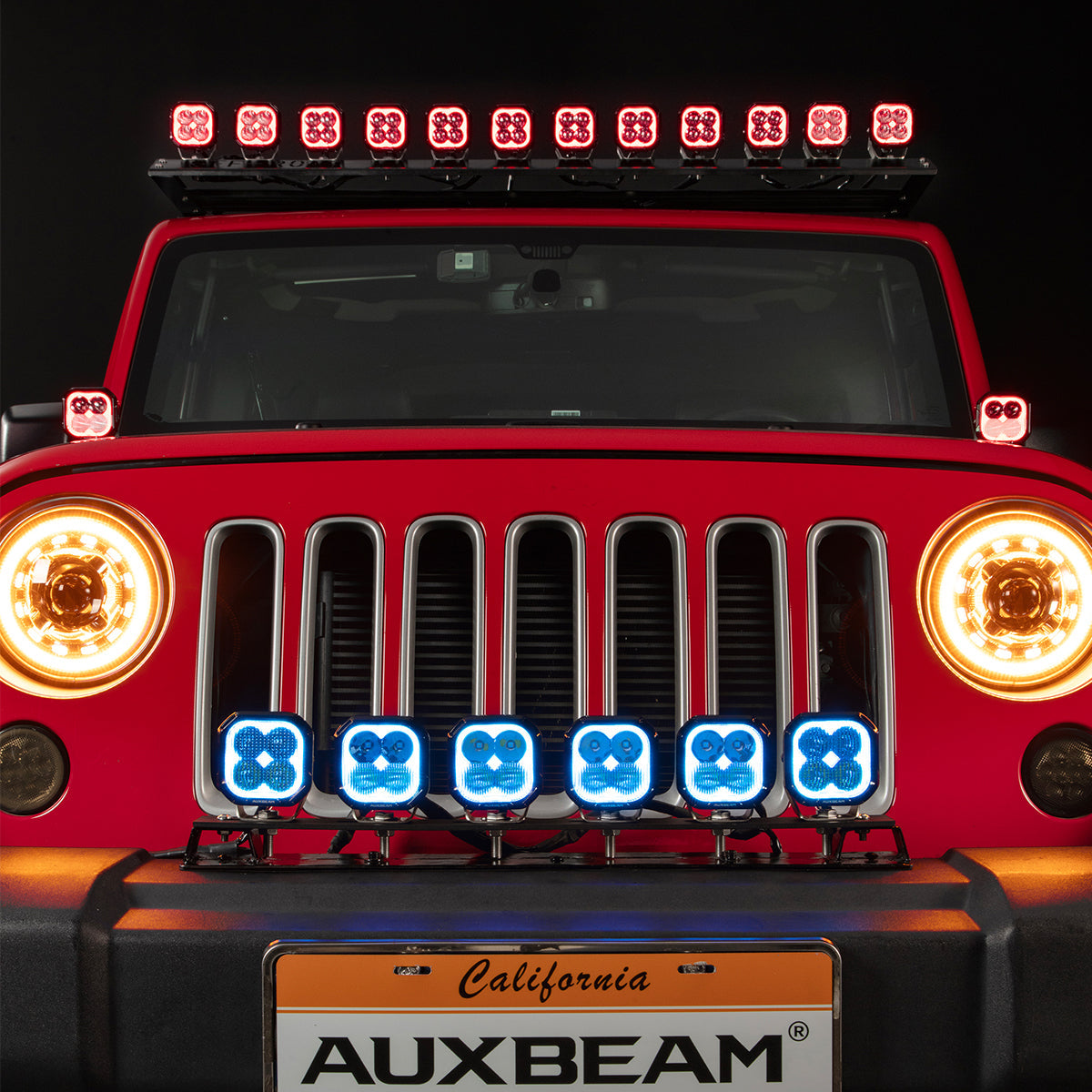 Color Play Series 3 Inch 116W RGB LED Pod Lights Combo Off Road Lights With 8 Backlight Options