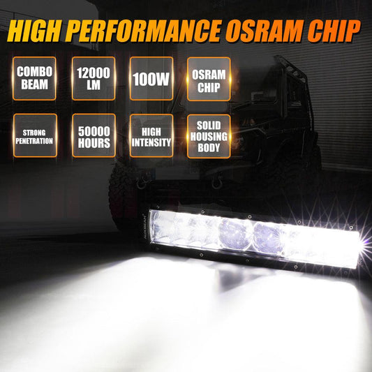 12"/22"/32"/42"/52" 5D-PRO Series LED Light Bar with 5D Projectors