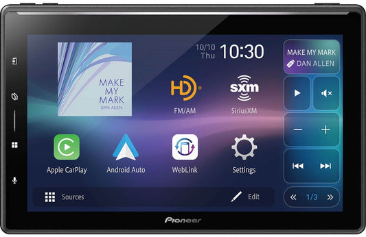 PIONEER 10.1" SINGLE DIN MOUNTING WIRELESS APPLE CARPLAY & ANDROID AUTO