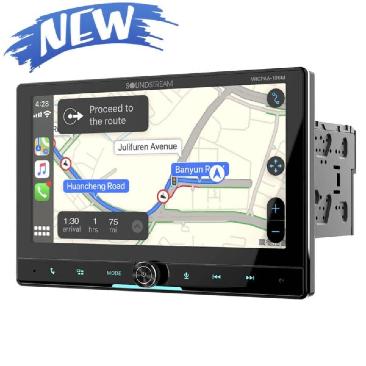 SOUNDSTREAM 10.6" DOUBLE DIN MECHLESS APPLE CARPLAY & ANDROID AUTO