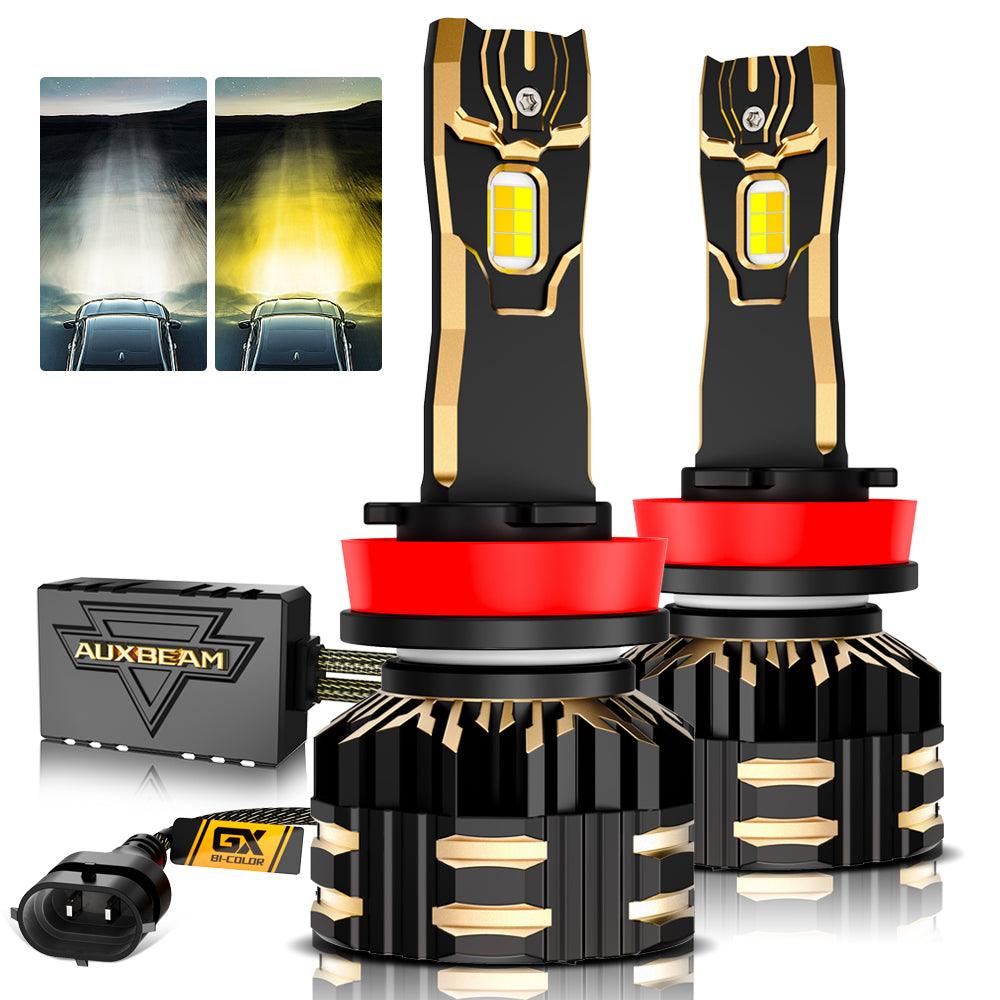 High Power & Brightness GX Bi-Color Series 25000LM 110W LED Headlight Bulbs Dual Color Switchback