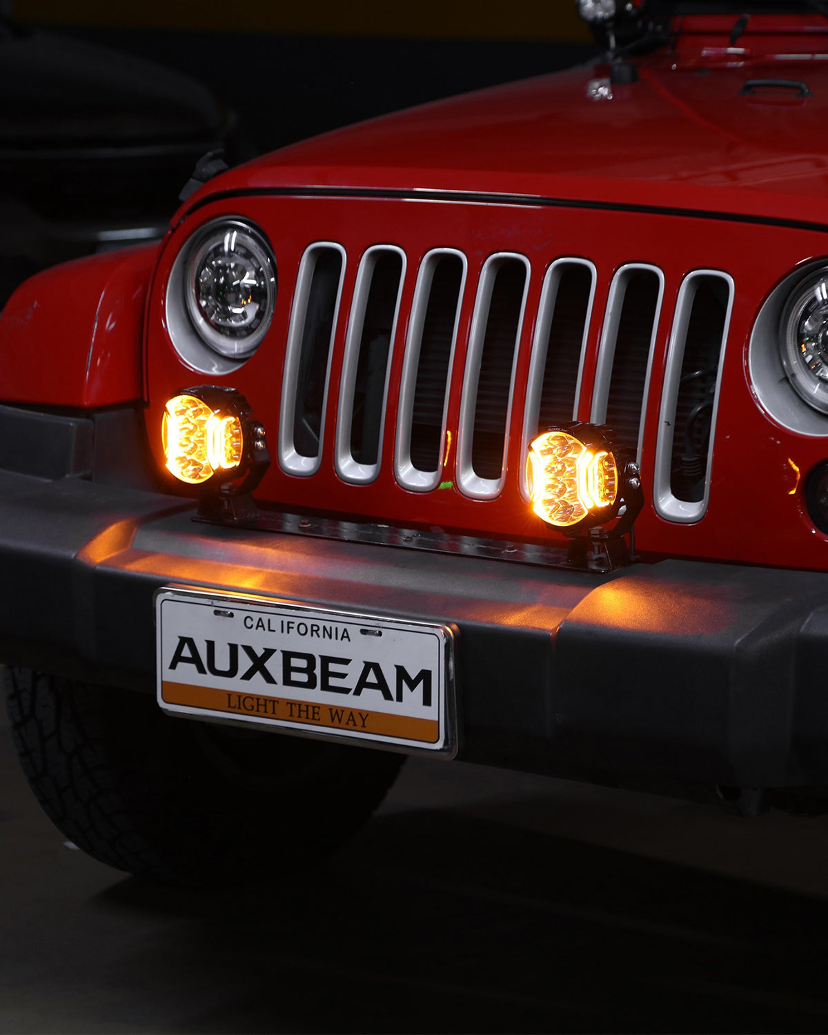 V-ULTRA Series LED Side Shooter Amber/White Pod Lights with Amber DRL
