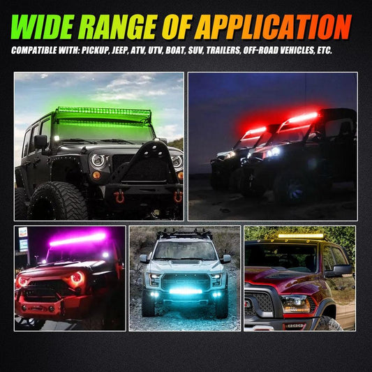 42" V-PRO RGBW LED Light Bar – Off-Road Combo Beam