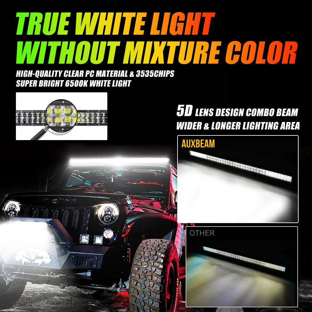 42" V-PRO RGBW LED Light Bar – Off-Road Combo Beam