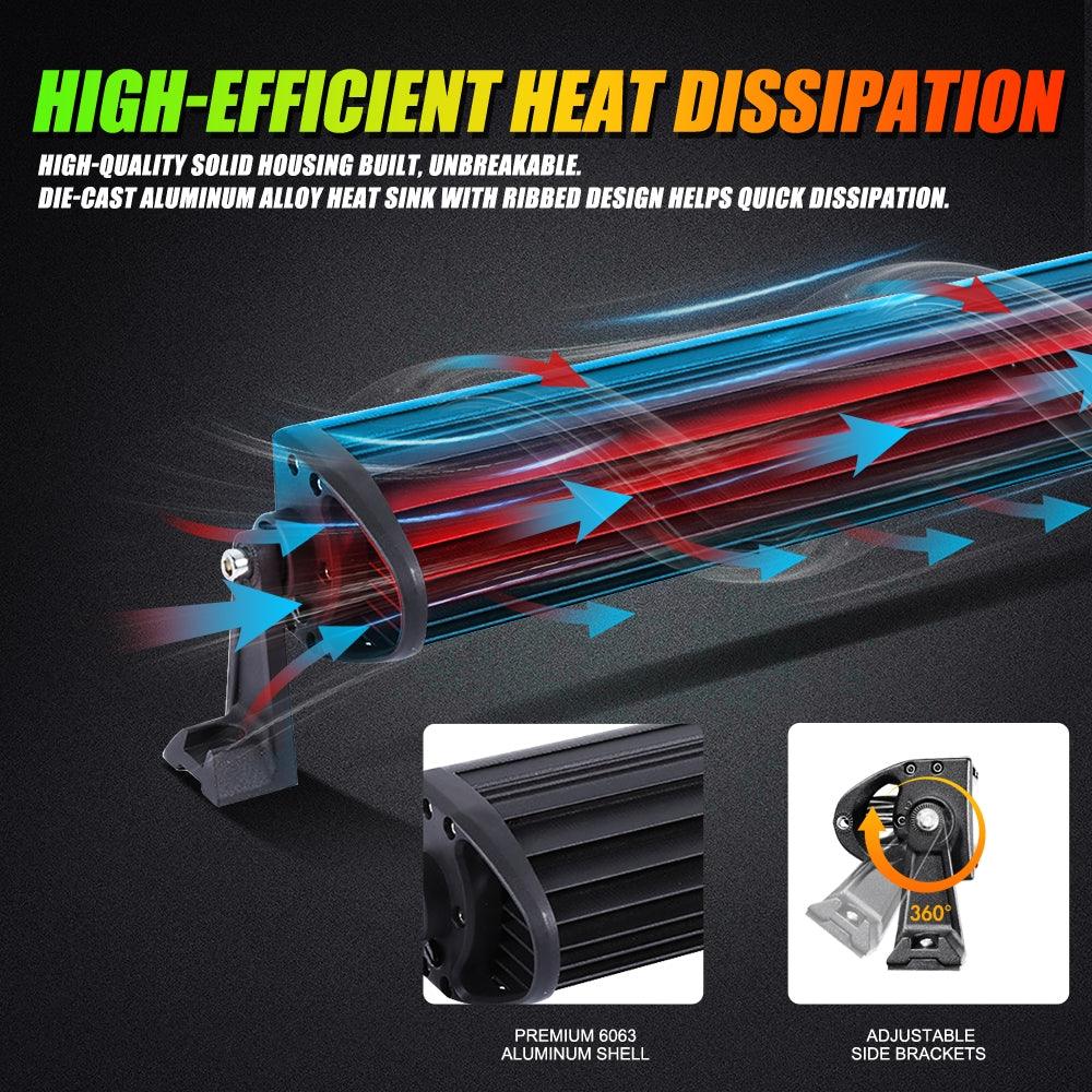 42" V-PRO RGBW LED Light Bar – Off-Road Combo Beam