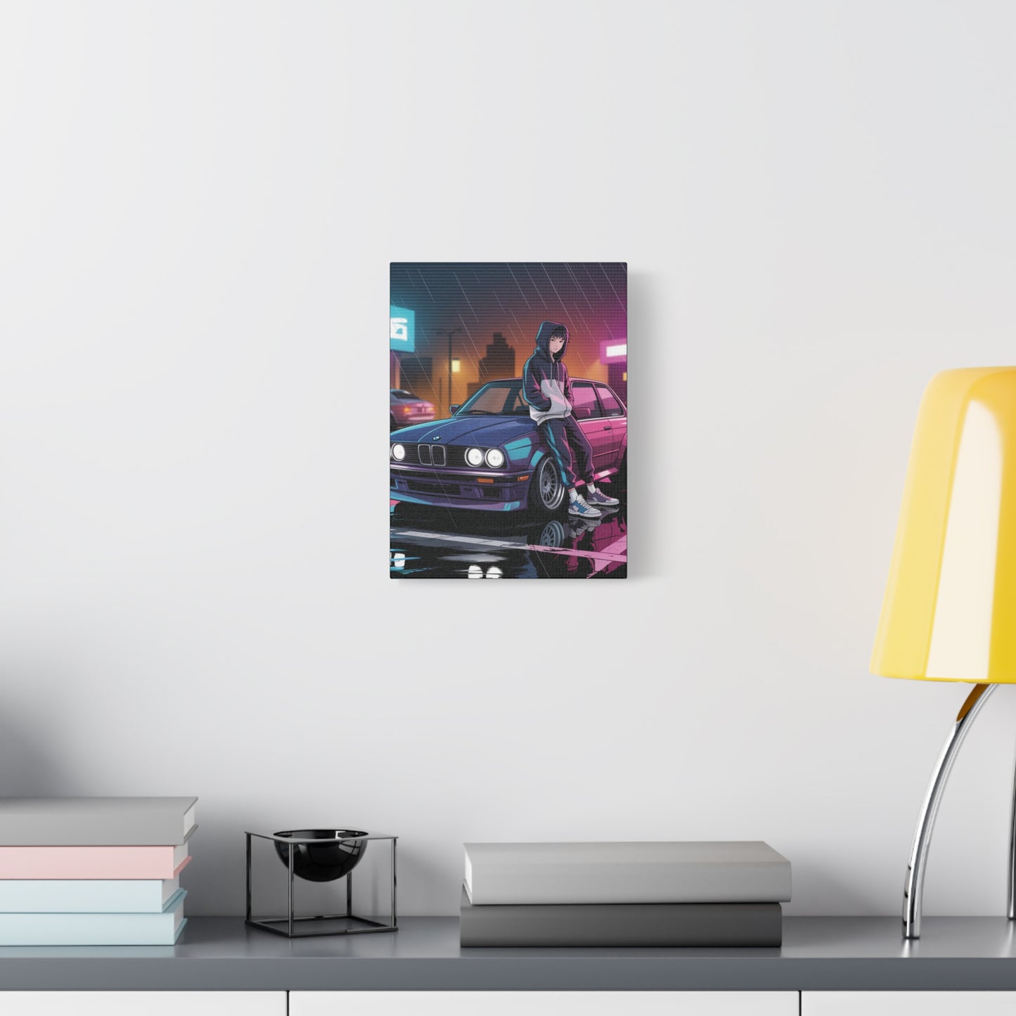 Anime Car Canvas Wall Art – E30