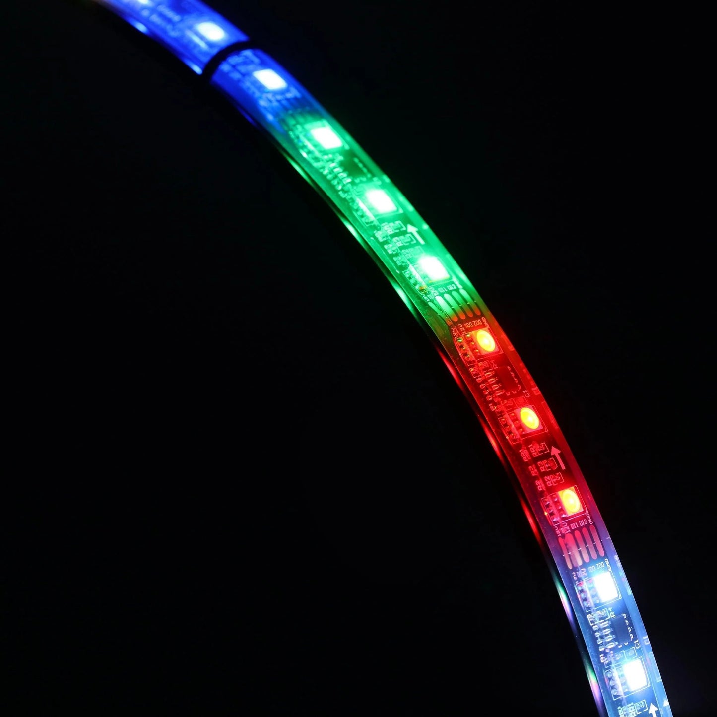 Color LED Wheel Ring Lights – 4pc Set with Remote & App