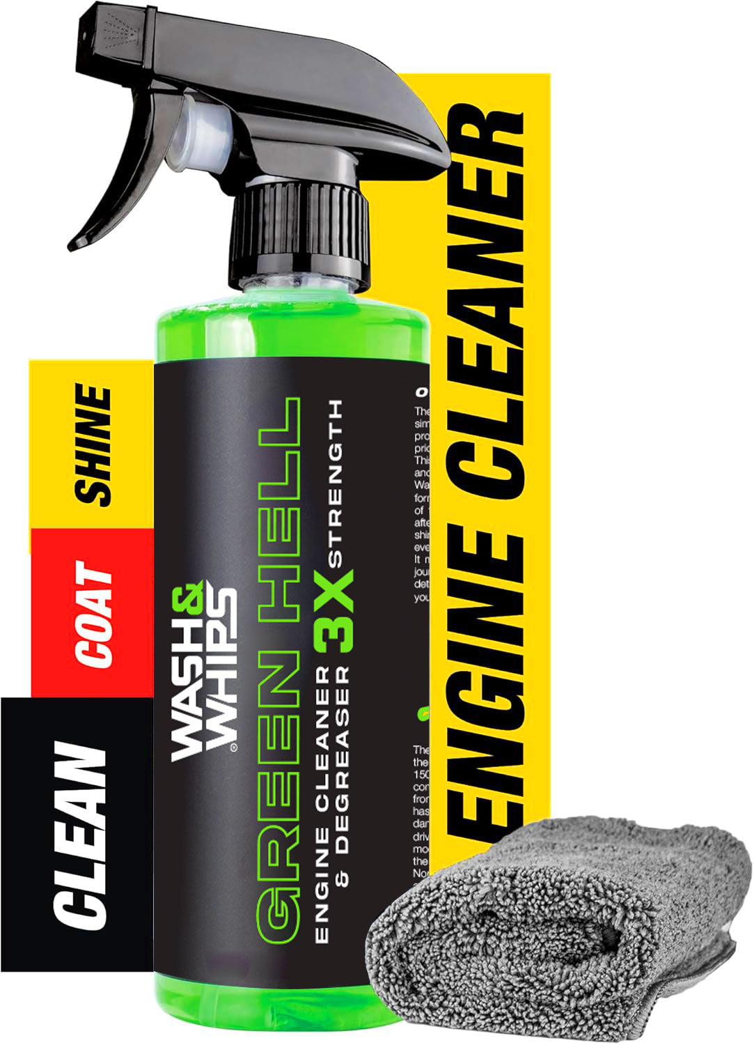 WASH&WHIPS Green Engine Cleaner & Degreaser
