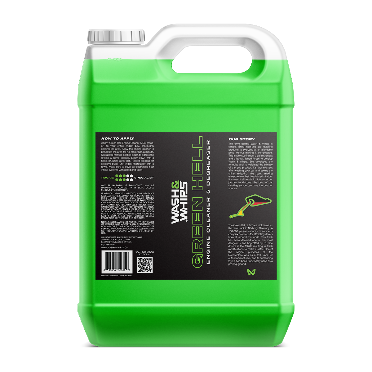 WASH&WHIPS Green Engine Cleaner & Degreaser