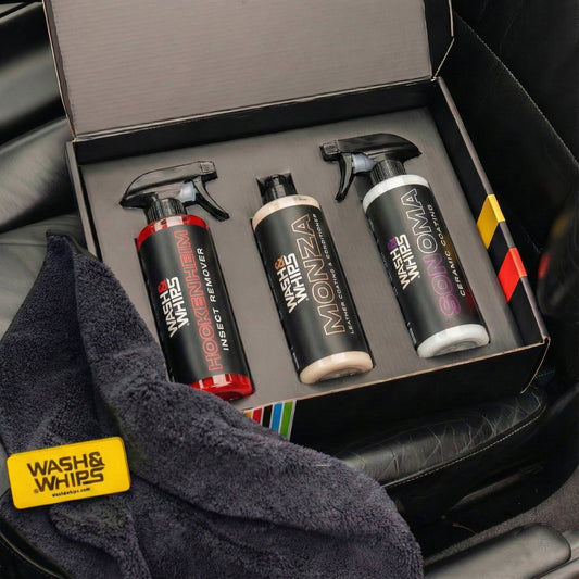 WASH&WHIPS MotoPro Motorcycle Detailing Kit - Clean, Shine & Protect