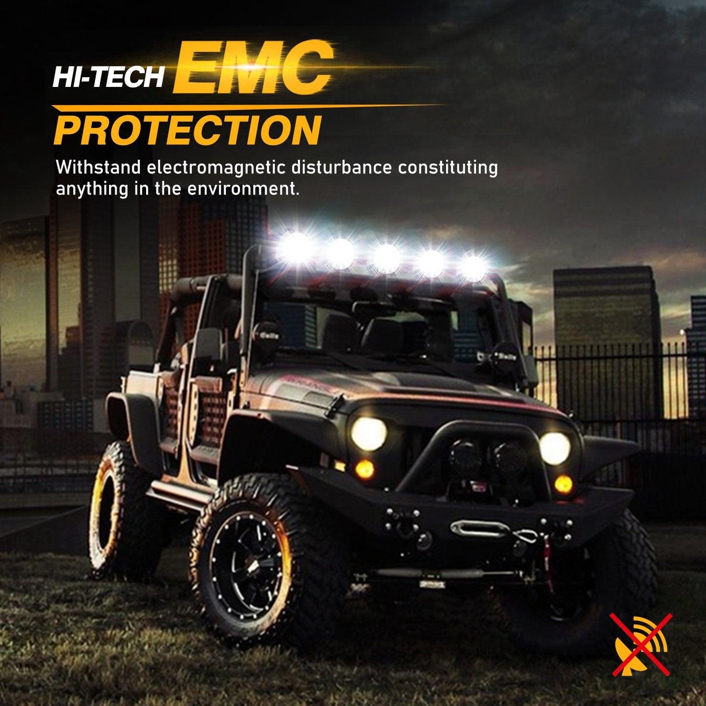 360 PRO Series 7 INCH/9 INCH 360-PRO Series Offroad LED Driving Lights+Amber/Black Covers(Optional)