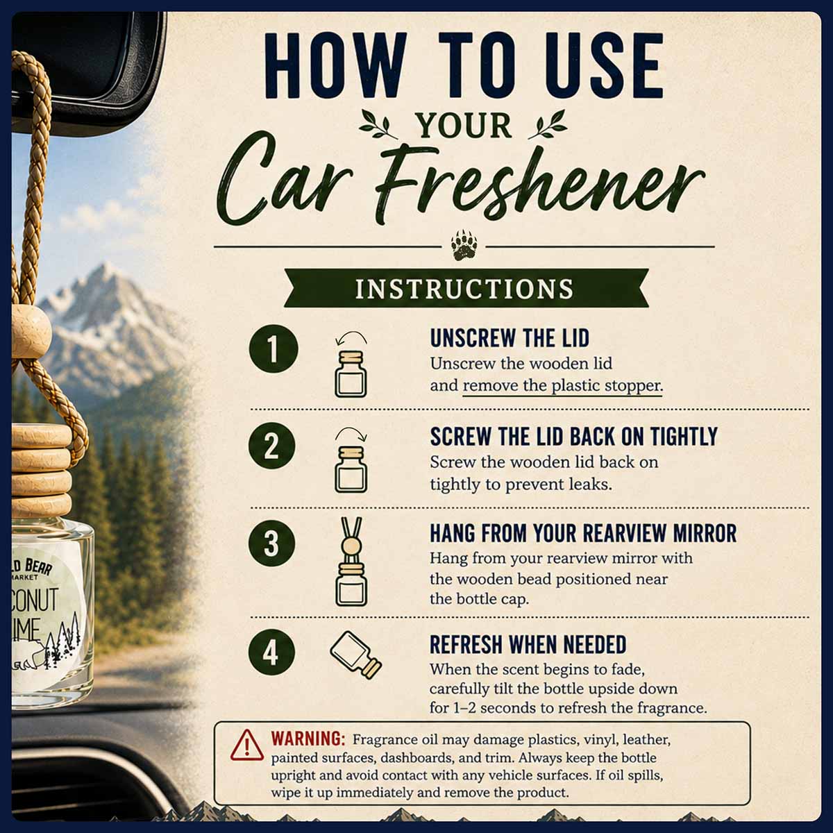 Rum Punch Car Freshener