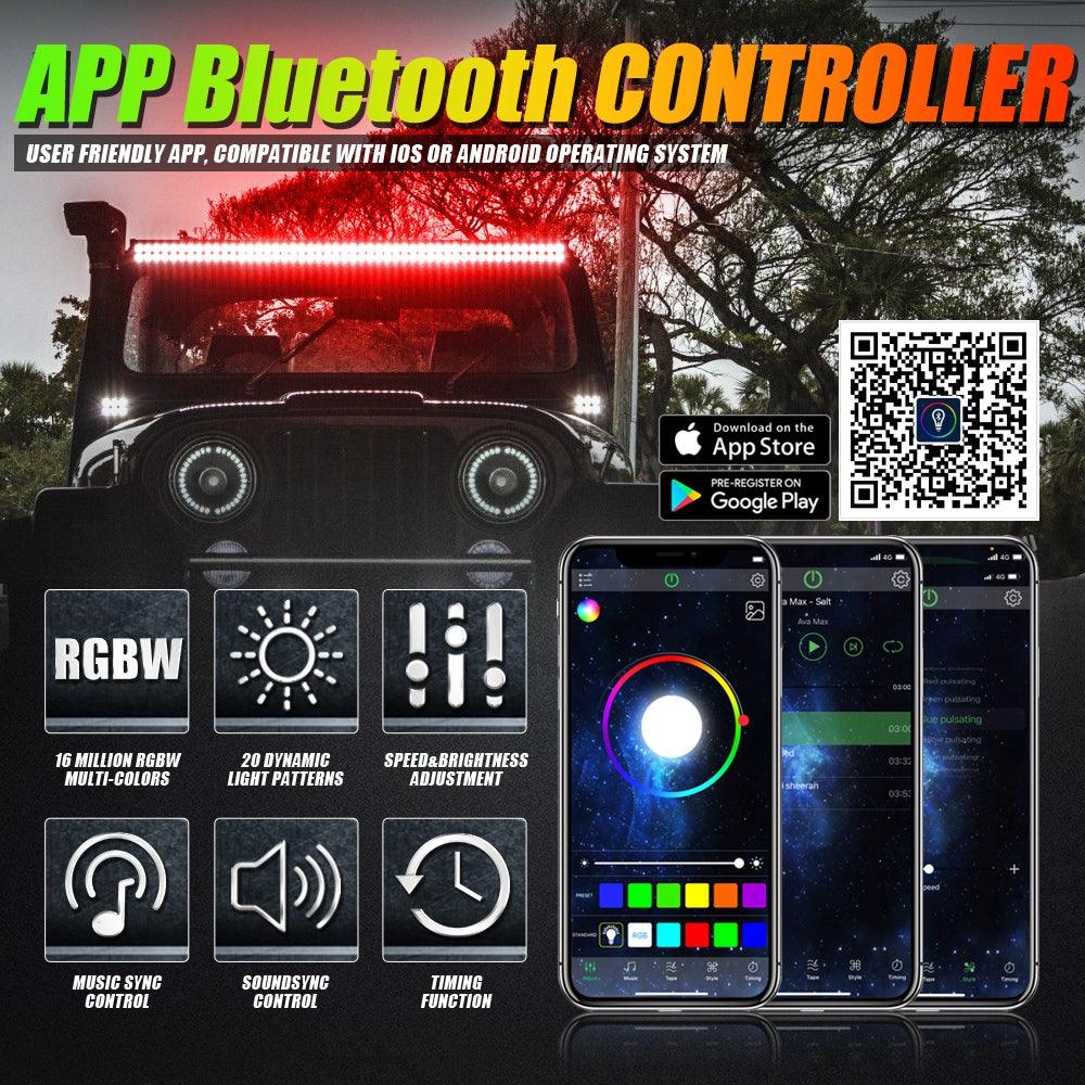 42" V-PRO RGBW LED Light Bar – Off-Road Combo Beam